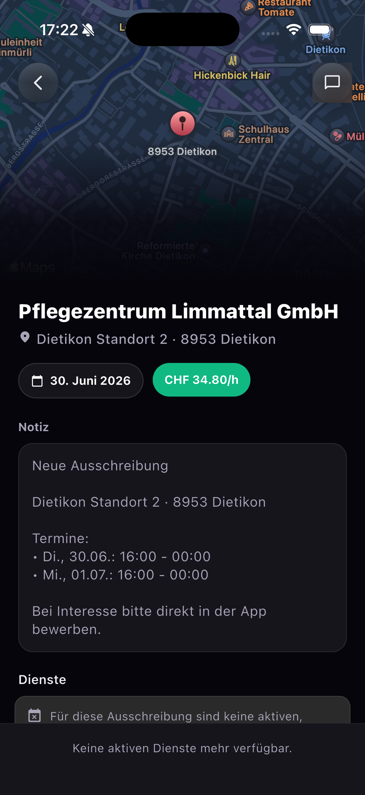 Ausschreibung im Detail