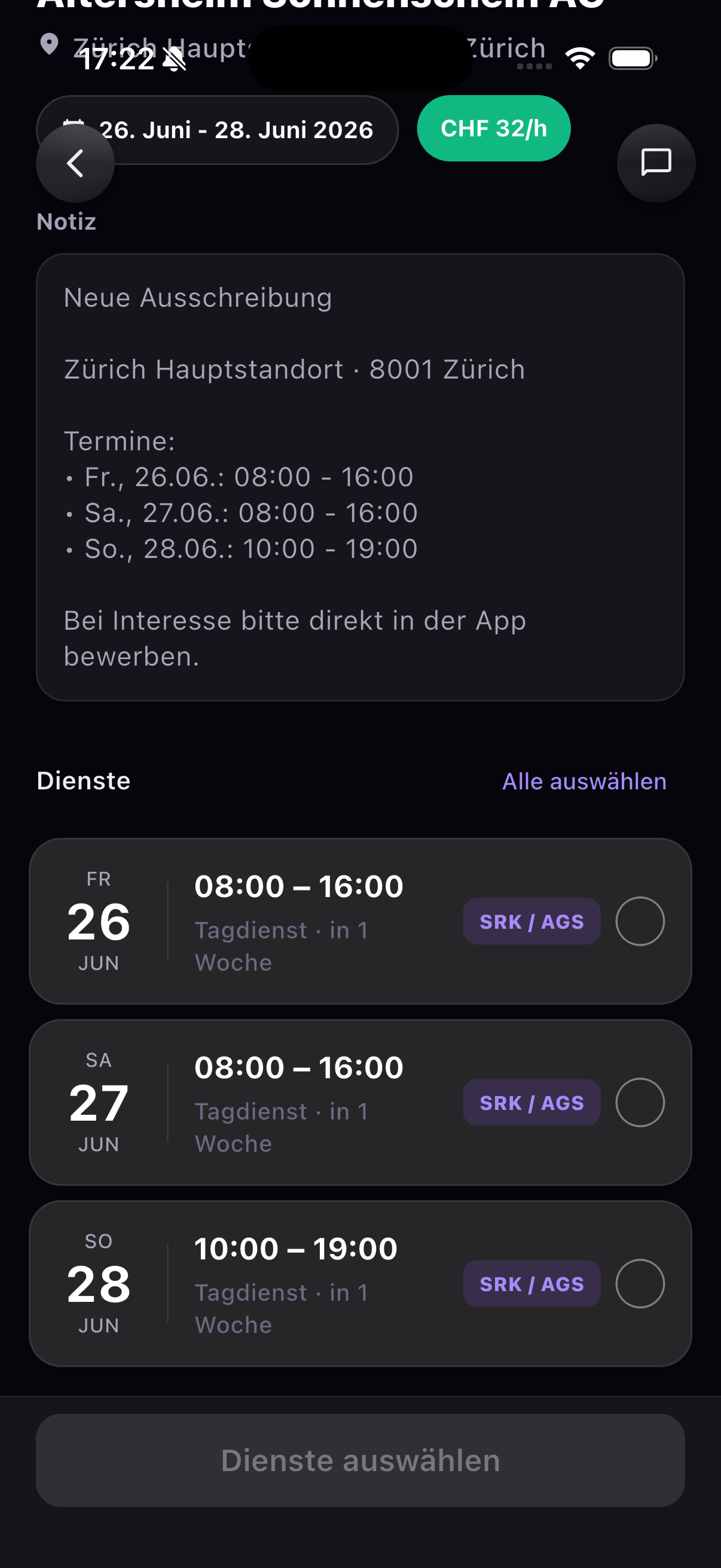 Mit einem Tipp bewerben