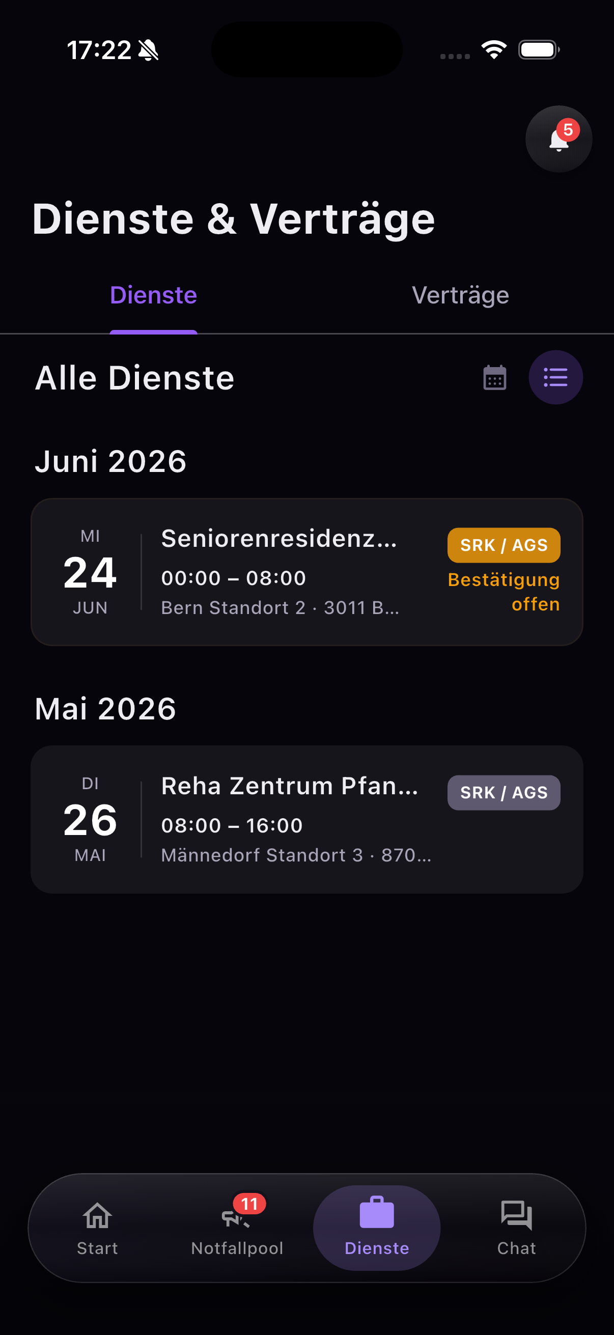 Dienste & Verträge